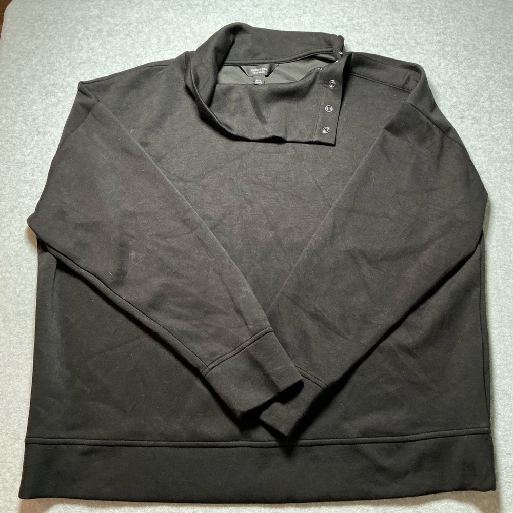 Simply Vera Vera Wang Turtleneck Sweater - Black
